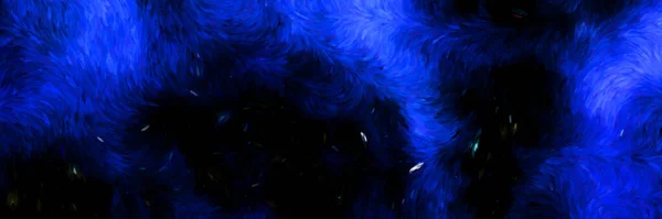 Belo Post Impressionismo Efeito Noite Céu Estrelado Azul Pinceladas Abstratas — Fotografia de Stock
