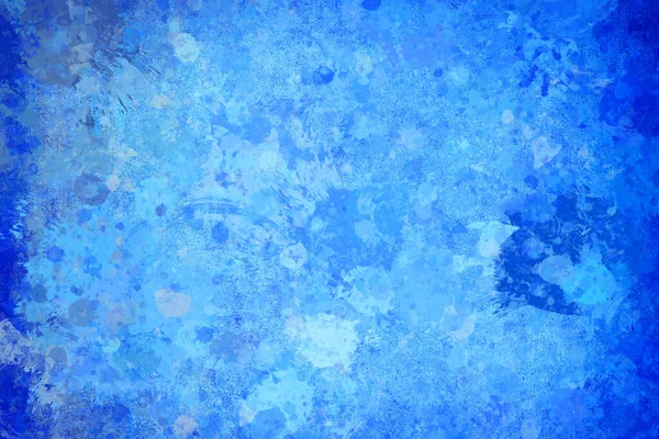 Вінтажний Океан Старий Синій Папір Акварельними Плямами Розлитий Кольоровий Фон — стокове фото