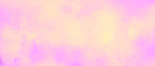 Pastello Giallo Rosa Nuvoloso Acquerello Sfondo Astratto Tramonto Cielo — Foto Stock