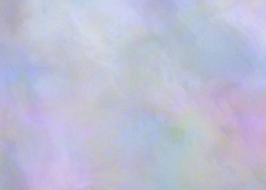 Mor lavanta pembesi ve nemli yanardöner efektli bulutlu gökkuşağı tuval.