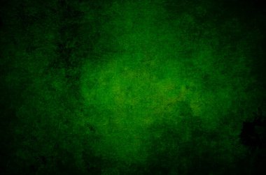 Grunge yeşil tahıl arka planı, daha koyu kenarlı desenli sıkıntılı vintage tasarım, çerçeveli Noel veya Aziz Patrick 'in günlük gazetesi