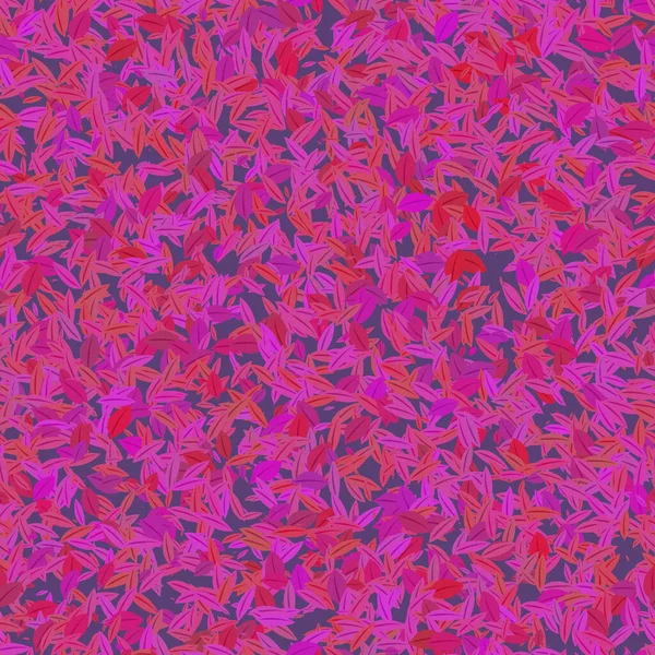 抽象色鮮やかなピンクの生地の背景に重複した葉 シームレスなテキスタイルデザイン — ストック写真