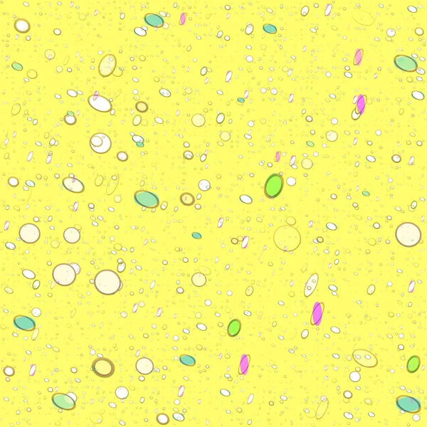 Abstraktes Nahtloses Muster Mit Bunten Punkten Und Ovalen Eiweiß Rosa — Stockfoto