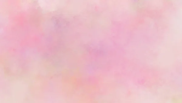Soft Watercolor Background Abstract Banner Puffy Clouds Pastel Colors Baby — Stock Photo, Image