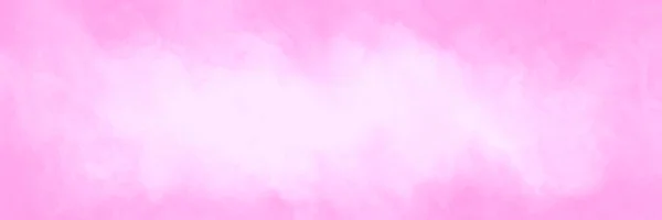粉红水彩画背景云彩纸制质感 边缘淡淡的婴儿粉红 中央为淡淡的淡紫色和玫瑰色 斑斑和油漆流血设计 — 图库照片