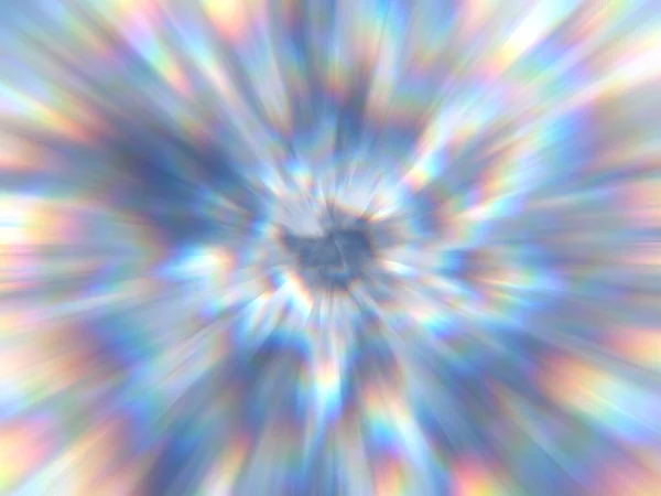 Spin Circle Radial Holographic Iridescent Motion Blur 추상적 레인보우 운동은 — 스톡 사진