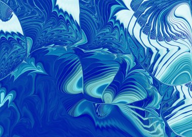 Dynamic water blue wave pattern clipart