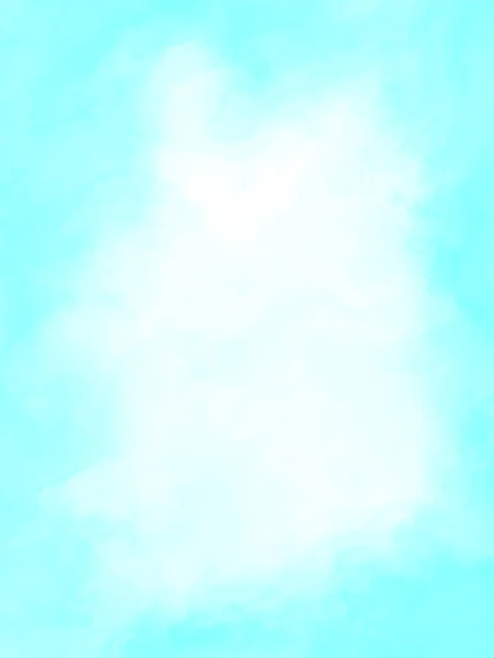Αφηρημένο Μαλακό Μπλε Πιτσιλισμένο Φόντο Φουσκωτά Σύννεφα Και Ξεθωριασμένο Λευκό — Φωτογραφία Αρχείου
