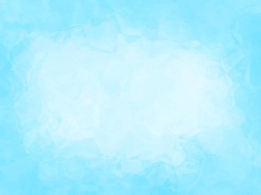 Açık mavi gökyüzü çok yönlü arka plan şekilleri, yumuşak beyaz merkezli soyut yay mavisi kağıt, düzensiz üçgen mozaik desen, geometrik desen. düzensiz çokgen kare.