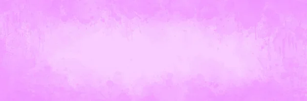 要旨ピンク色の水彩色背景 額装バナーデザイン 背景コンセプトのグランジテクスチャボーダーデザイン 抽象的な苦悩パノラマバナーと空白の明るい中心 — ストック写真