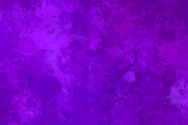 要約古いヴィンテージ大理石のテクスチャを持つガーリッシュな紫色の水彩背景 誕生日やパーティーのデザインで明るい紫色の空の中心 ドロップとダブオイル汚れとエレガントな色 — ストック写真