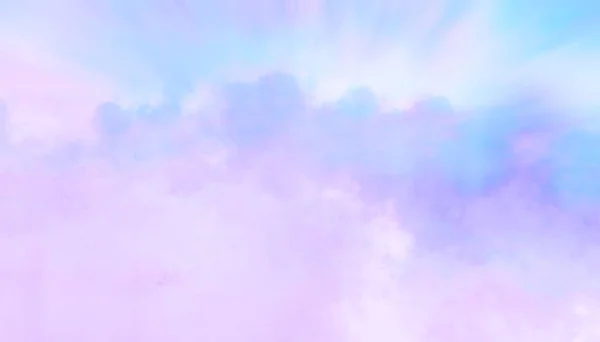 ピンク ライラックソフトふわふわの雲が飛んで日没や日の出の自然景観 華やかなおとぎ話の背景 夕方または朝の抽象的な鮮やかなファンタジービュー 砂糖綿雲のデザイン — ストック写真