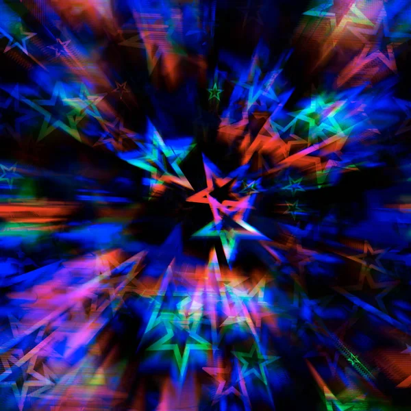 Glitch Art Background Stele Albe Efect Glitch Trendy Digital Blurred — Fotografie, imagine de stoc