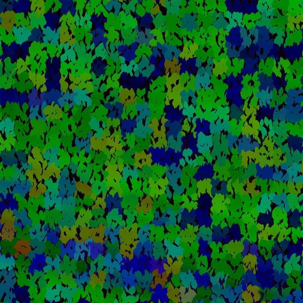Abstracto Ejército Verde Azul Hojas Minúsculas Ornamento Patrón Diseño Textura — Foto de Stock