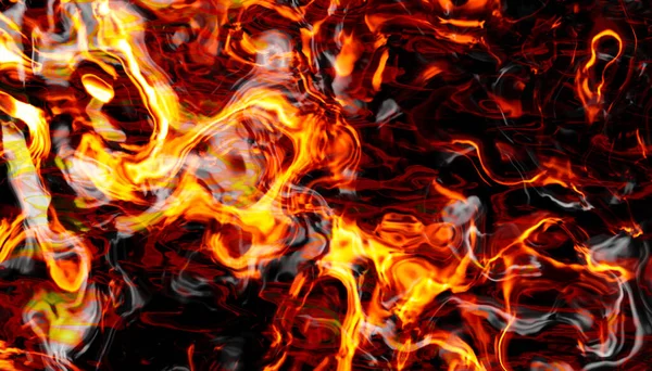 Absztrakt Láng Füst Szürreális Hullámos Formák Veszély Forró Köd Design — Stock Fotó