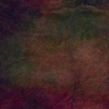 Soyut doku materyali koyu yeşil kahverengi bakır arazi, retro kirli kumlu yüzey illüstrasyon arkaplan soluk, çatlak ve sıçrama