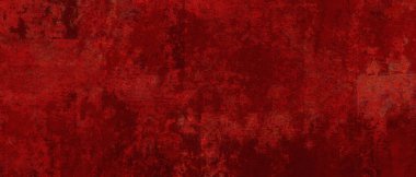 Lüks arka plan şablonu, sonbahar ya da Noel arkaplanındaki zarif, zengin, kırmızı desenli kağıt çatlamış ve çizilmiş duvar veya antik metal grunge
