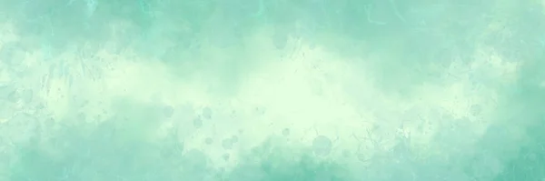 Старый Светлый Пастельно Зеленый Акварельный Фон Антикварная Панорамная Бумага Текстура — стоковое фото