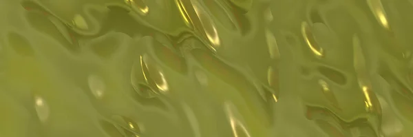 Розкішний Фон Металевими Хвилями Зелений Золотистий Металевий Фон Фольги Зелений — стокове фото