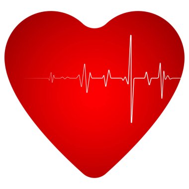 Nabzı atan kırmızı kalp. Kardiyovasküler sistemin tedavisi.