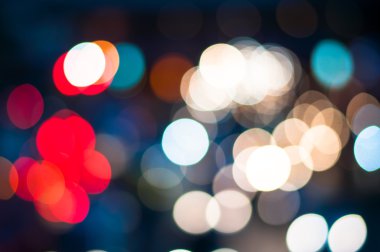 trafik sıkışıklığı Bangkok renkli Bokeh 
