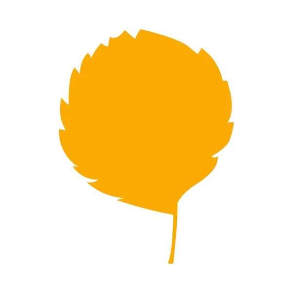 秋のオレンジの高山の葉 秋の葉 ハーブの要素 アイコンとして使用できます 秋の植物フラット植物要素 より高いオレンジの葉 白い背景に隔離されたストックベクトルイラスト — ストックベクタ