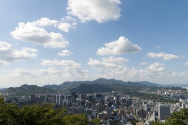 seçici odak kenti Seoul, Güney Kore