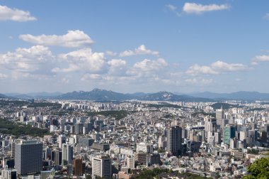 seçici odak kenti Seoul, Güney Kore