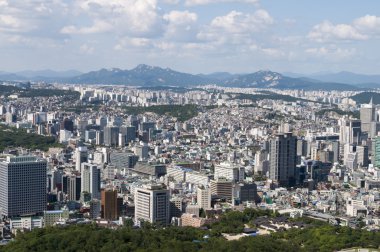 seçici odak kenti Seoul, Güney Kore
