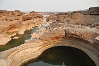 Görünümü, Sam-Pan-Bok Grand Canyon Tayland, seçici odak