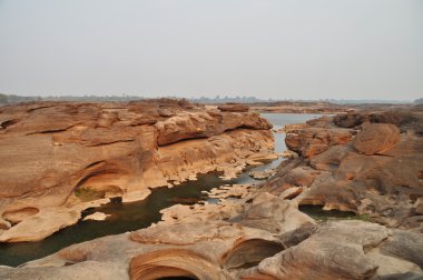 Görünümü, Sam-Pan-Bok Grand Canyon Tayland, seçici odak