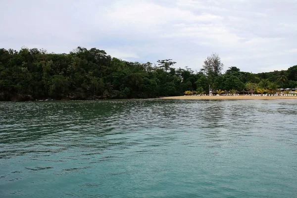 Mar Dei Caraibi Giamaica Vista Sul Mare Verde Smeraldo Calma — Foto Stock