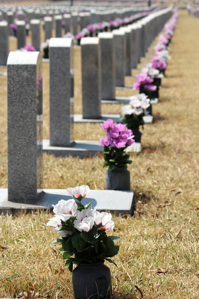 Resmi bir atmosferi olan Ulusal Mezarlık