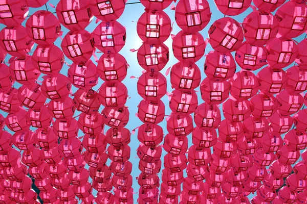 Tapınağın renkli fenerleri