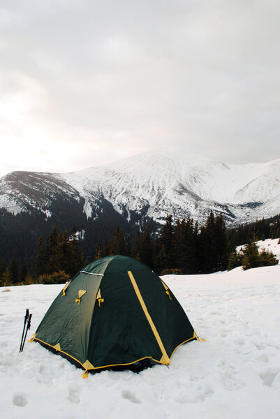 Camping in Mountain landscape