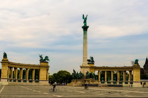 Piazza degli Eroi di Budapest, Ungheria — Foto Stock