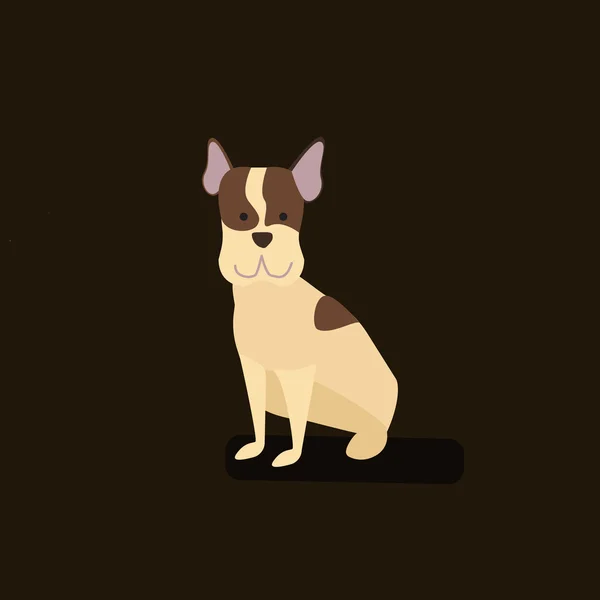 Lindo personaje de perro. Ilustración vectorial de dibujos animados — Archivo Imágenes Vectoriales