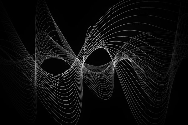 white line smooth wave