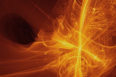 sarı parlaklık enerji dalgası.