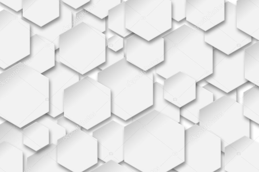 white hexagons ba.
