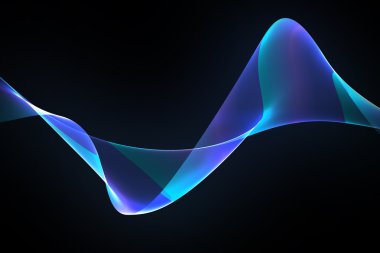 Mavi pürüzsüz dalga