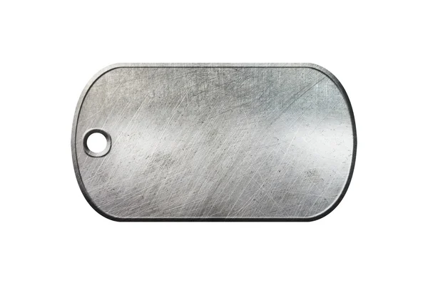 Old metal dog tag — Stock Photo, Image