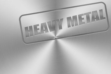 Heavy metal kakma krom alüminyum üzerinde