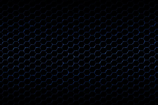 Blue and black metallic mesh background texture — Stock Photo, Image