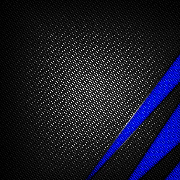 Синій і чорний фон з вуглецевого волокна . — стокове фото
