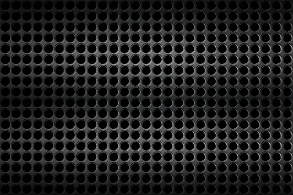 Černá chromovaná mřížka. kovové pozadí. — Stock fotografie