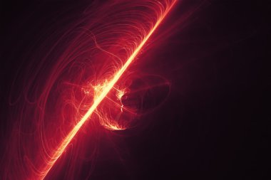 mor kırmızı kızdırma enerji dalgası.