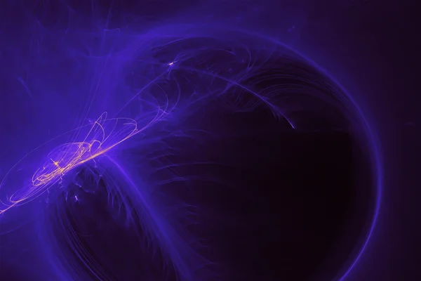 Blue purple glow energy wave. — Stock Photo, Image