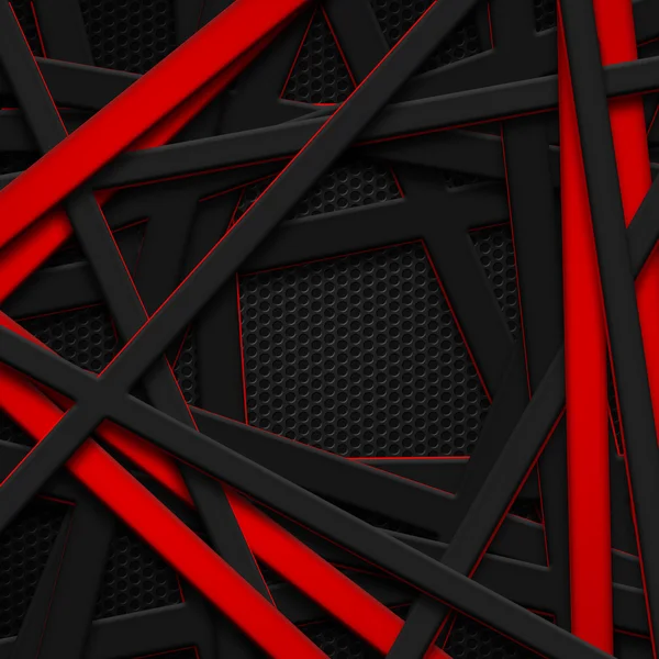 8 ayarlayın. Siyah karbon fiber gri ve kırmızı çerçeve. — Stok fotoğraf