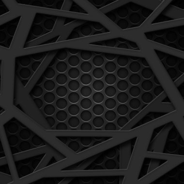 8 ayarlayın. siyah kafes üzerinde gri çerçeve.